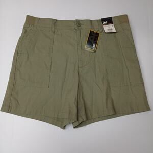 Lee Comfort Waistband Green Shorts Women's Size 18 6" Inseam